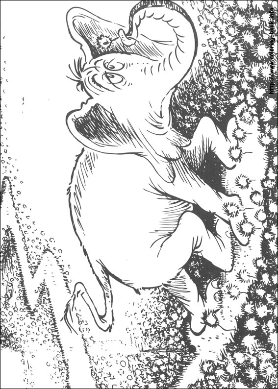 Horton słyszy Ktosia kolorowanki